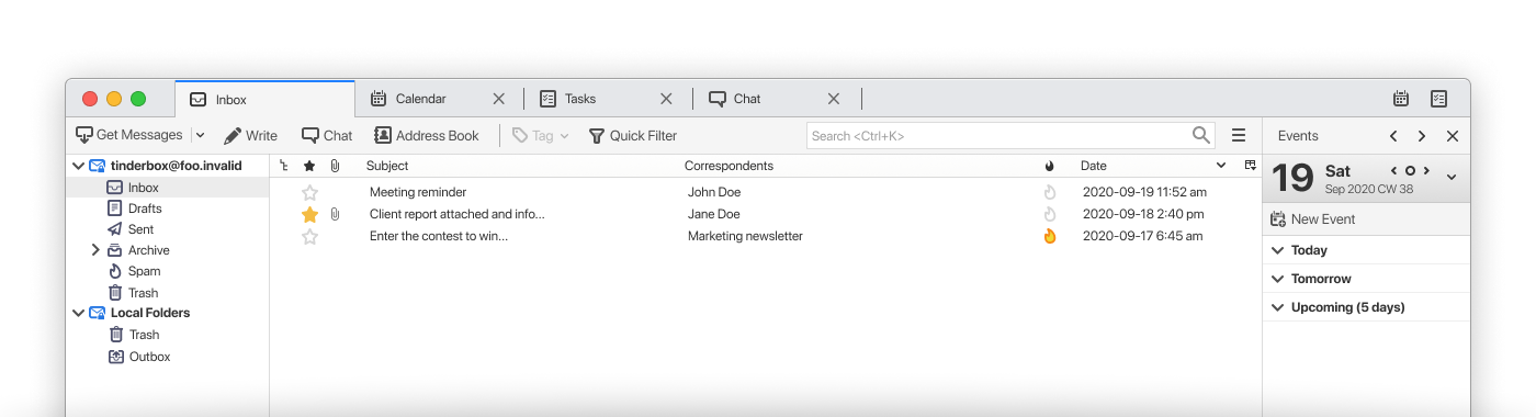 Thunderbird screenshot